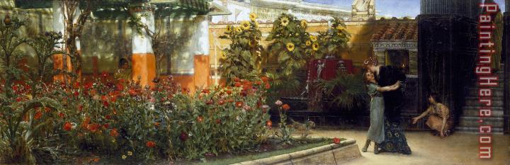 Sir Lawrence Alma-Tadema Corner of a Roman Garden